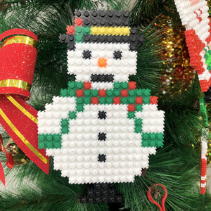 유해피 크리스마스 선물 디폼블럭 블록 눈사람 산타 장식 유치원 어린이집선물
