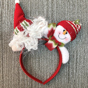 산타머리띠 산타와눈사람머리띠 눈사람머리띠 크리스마스머리띠 성탄절머리띠 벙어리장갑머리띠