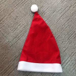 유해피 산타 모자 사이즈별 크리스마스 빨간 고깔 부직포 모자