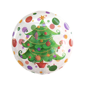 유해피 크리스마스 트리 투명풍선 18인치 은박풍선 christmas balloon