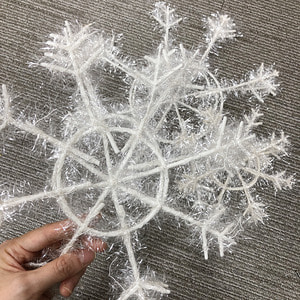 눈꽃3개입  스펀지 트리만들기  스펀지트리장식  화이트 트리장식 파이핑 크리스마스재료 트리DIY
